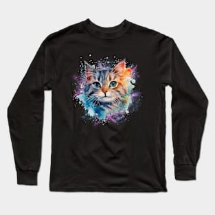 Galaxy Cat Long Sleeve T-Shirt